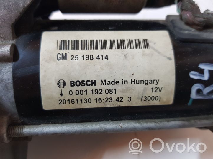 Buick Encore I Starter motor 25198414