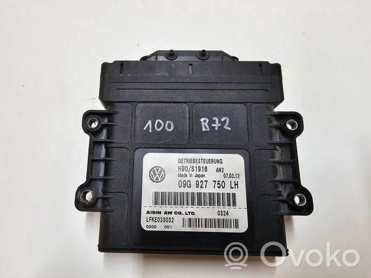 Volkswagen PASSAT B7 USA Vaihdelaatikon ohjainlaite/moduuli 09G927750LH