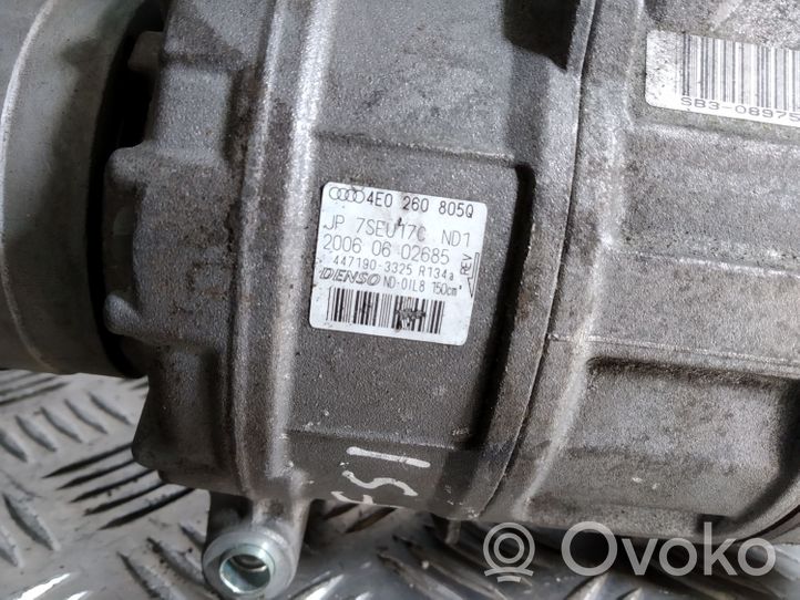 Audi A8 S8 D3 4E Compresseur de climatisation 4E0260805Q