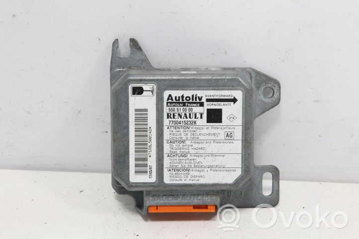 Renault Scenic RX Gaisa spilvenu vadības bloks 550510000