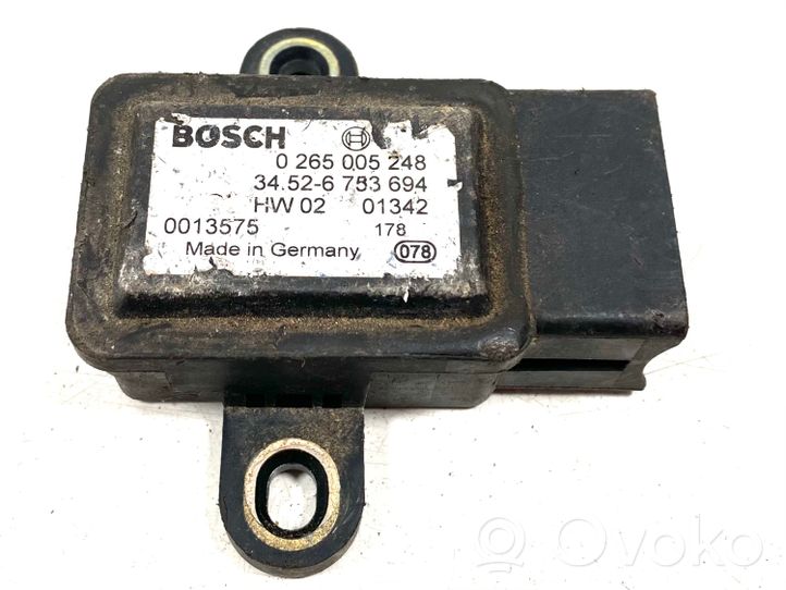 BMW X5 E53 Sensor ESP de aceleración de frecuencia del intermitente 6753694