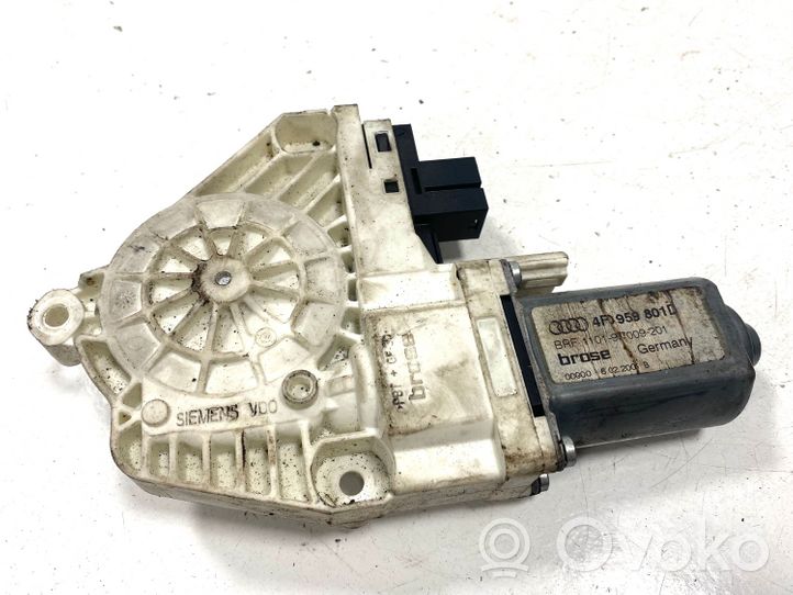 Audi A6 S6 C6 4F Priekinis varikliukas langų pakėlėjo 4F0959801D