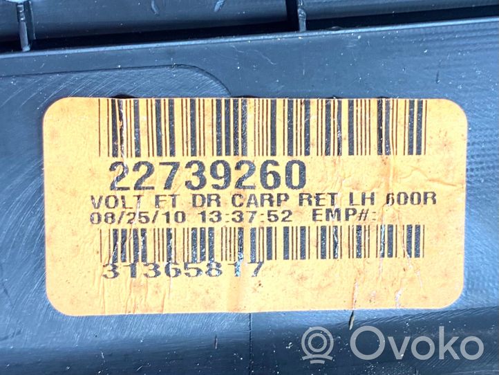 Chevrolet Volt I Etuoven kynnyksen suojalista 22739260