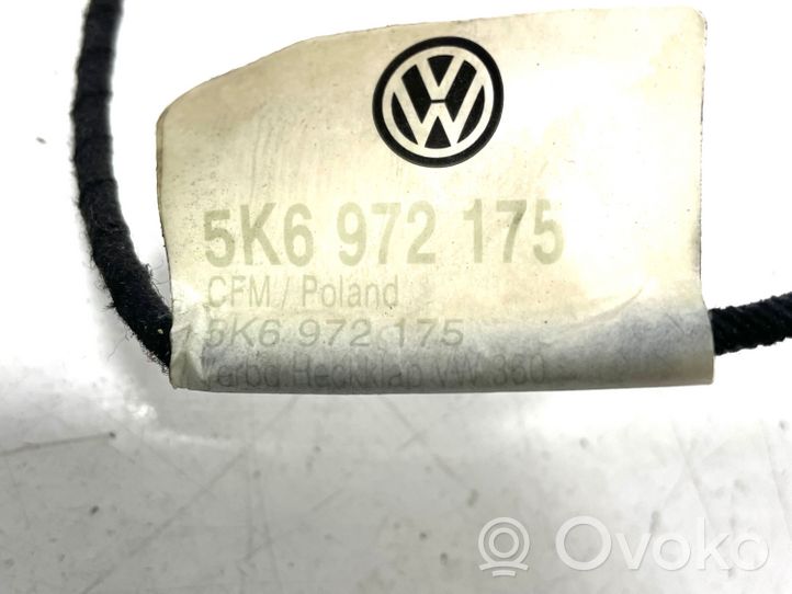 Volkswagen Golf VI Aizmugurējā bagāžnieka vadu instalācija 5K6972175