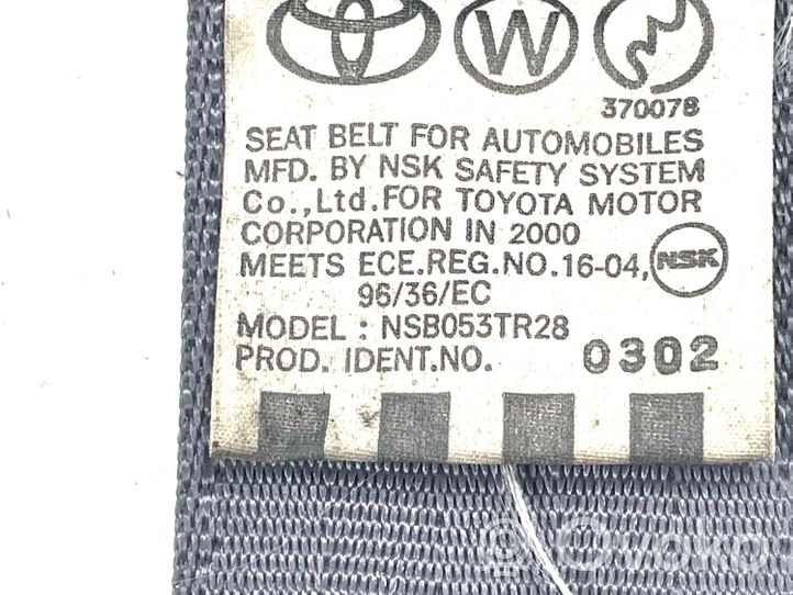 Toyota Yaris Verso Sicherheitsgurt hinten 34630CB