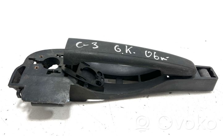 Citroen C3 Klamka zewnętrzna drzwi tylnych 9650444480