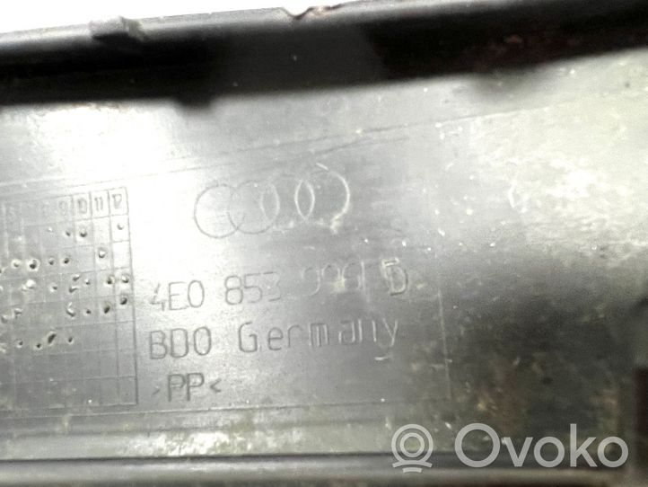 Audi A8 S8 D3 4E Copertura del rivestimento del sottoporta posteriore 4E0853996D