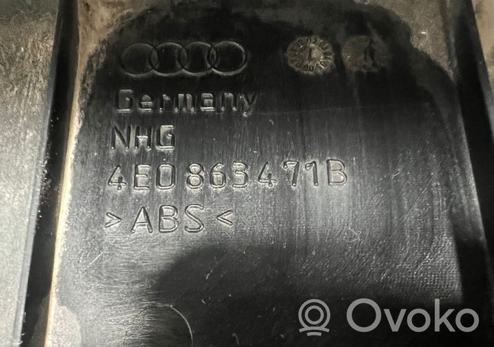 Audi A8 S8 D3 4E Protection de seuil de coffre 4E0863283A