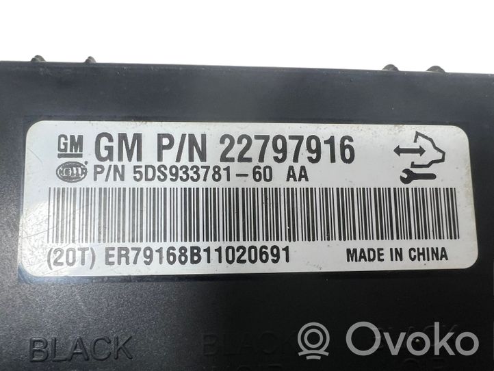 Opel Ampera Moduł / Sterownik fotela 22797916