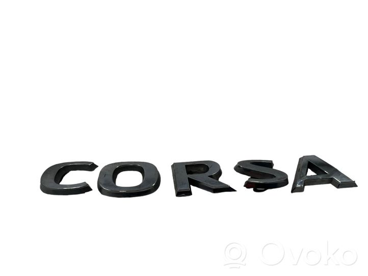 Opel Corsa E Ražotāja plāksnīte / modeļa burti 