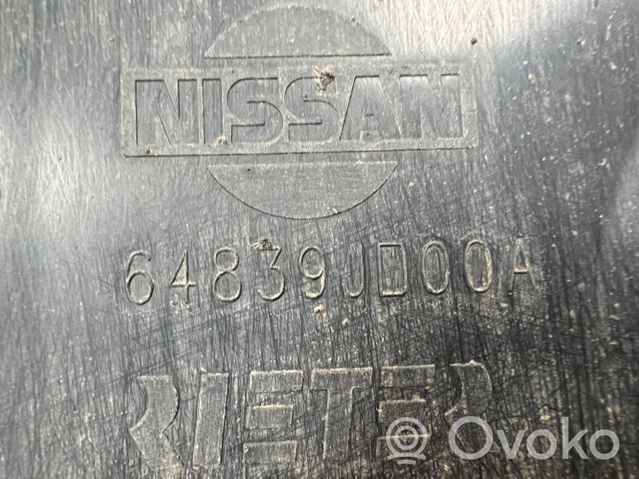 Nissan Qashqai Couvre-soubassement avant 64839JD00A