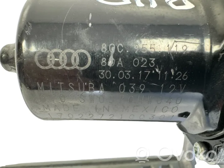 Audi Q5 SQ5 Tiranti e motorino del tergicristallo anteriore 80C955119