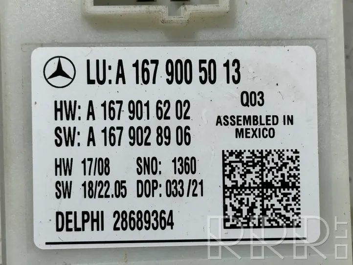 Mercedes-Benz GLS X167 Sterownik / Moduł elektrycznej klapy tylnej / bagażnika A1679005013