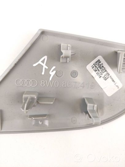 Audi A4 S4 B9 Poszycie drzwi tylnych 8W0867419