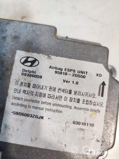 Hyundai Elantra Module de contrôle airbag 959102D550