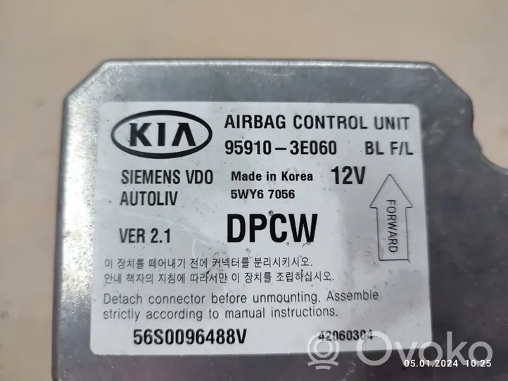 KIA Sorento Module de contrôle airbag 959103E060