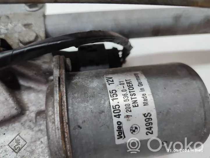 BMW X5 E70 Mechanizm i silniczek wycieraczek szyby przedniej / czołowej 72005360