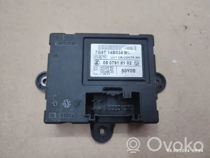 Ford Mondeo MK IV Unidad de control/módulo de la puerta 7G9T14B534BC