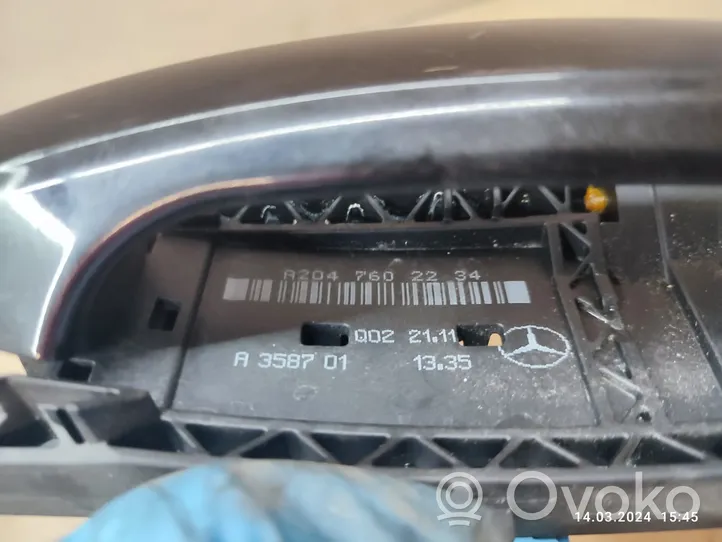 Mercedes-Benz E W212 Klamka zewnętrzna drzwi przednich A2047602234