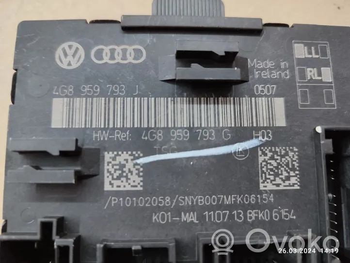 Audi A6 S6 C7 4G Centralina/modulo portiere 4G8959793G