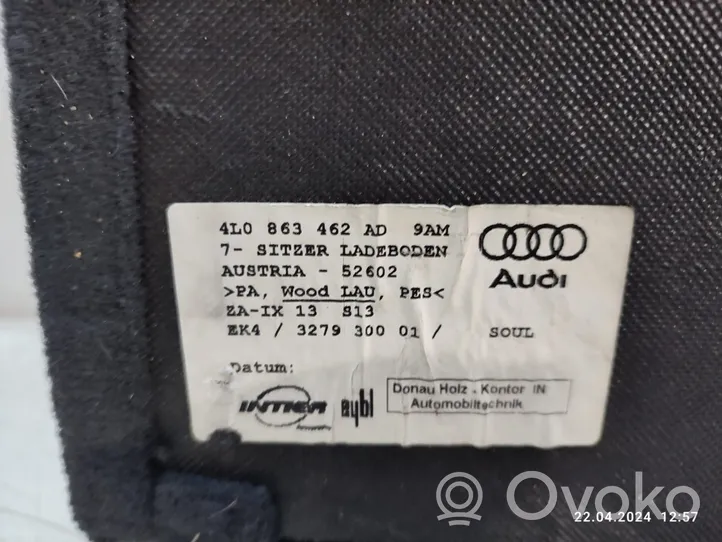 Audi Q7 4L Revestimiento de alfombra del suelo del maletero/compartimento de carga 4L0863462AD