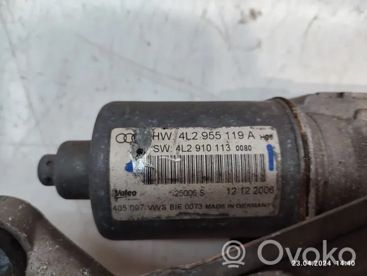 Audi Q7 4L Mechanizm i silniczek wycieraczek szyby przedniej / czołowej 4L2955119A