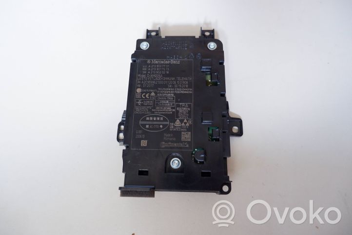 Mercedes-Benz E W213 Module reconnaissance vocale A2139007731