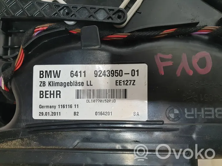 BMW 5 F10 F11 Motorino attuatore aria 9243950