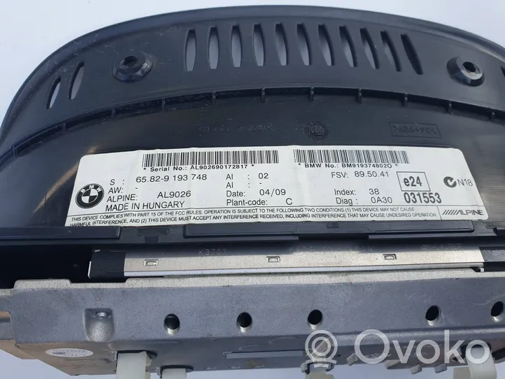 BMW 5 E60 E61 Monitor / wyświetlacz / ekran 9193748