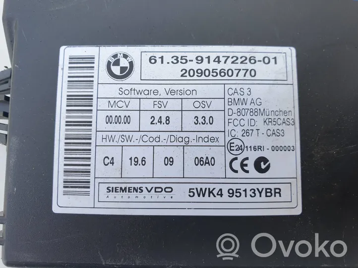 BMW 3 E90 E91 Užvedimo komplektas 7592080