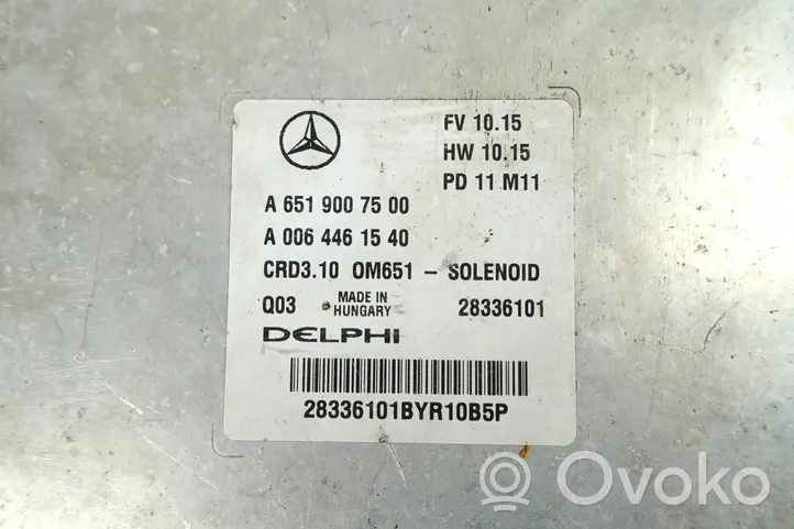 Mercedes-Benz C W204 Unité de commande, module ECU de moteur A6519007500