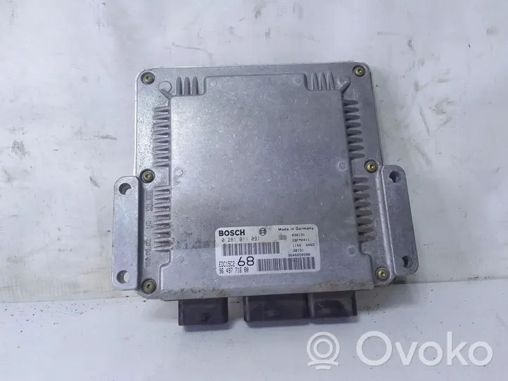 Citroen C5 Unité de commande, module ECU de moteur 9649771680