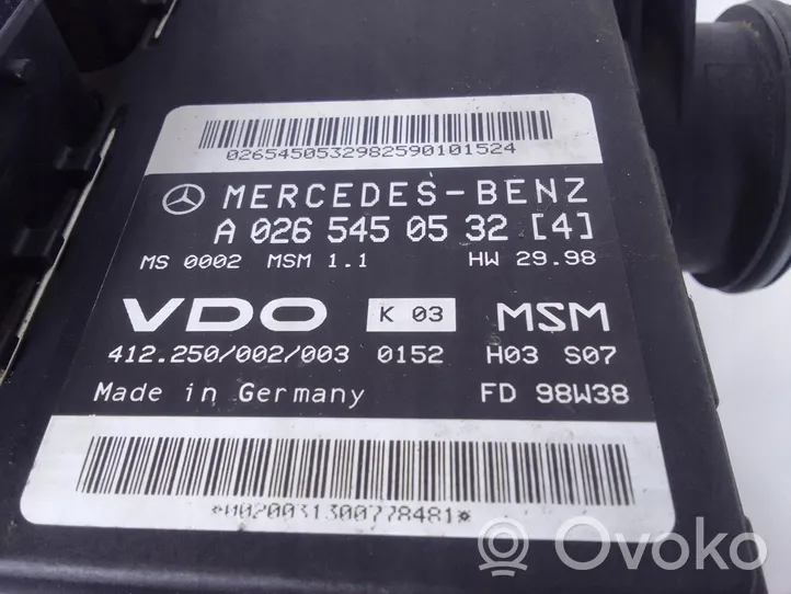 Mercedes-Benz A W168 Engine control unit/module ECU A0265450532