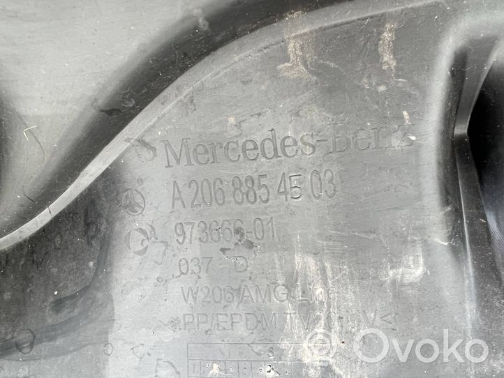 Mercedes-Benz C W206 Modanatura della barra di rivestimento del paraurti anteriore A2068854503