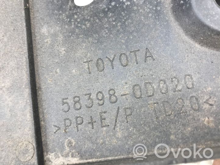 Toyota Yaris Cache de protection sous moteur 583980D020
