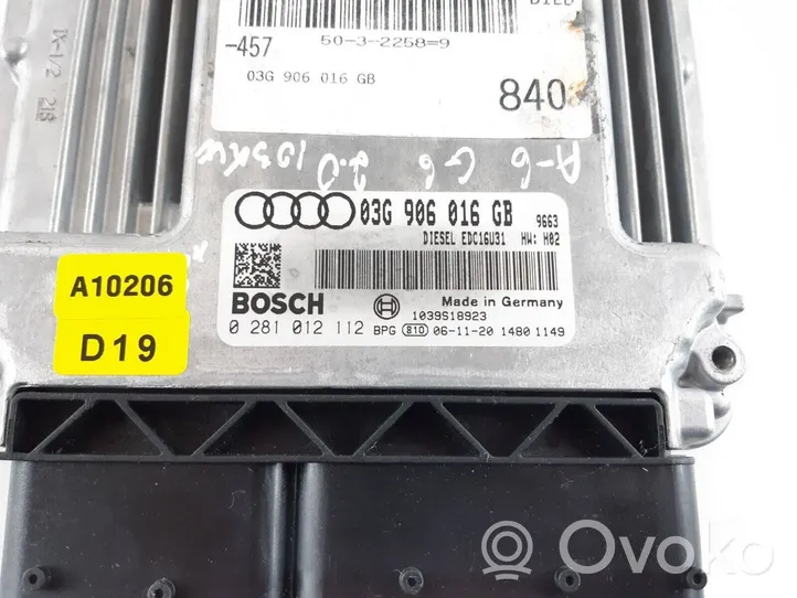 Audi A6 S6 C6 4F Calculateur moteur ECU 03G906016GB