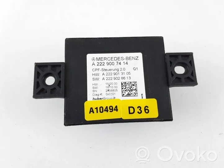 Mercedes-Benz C W205 Camera control unit module A2229007414