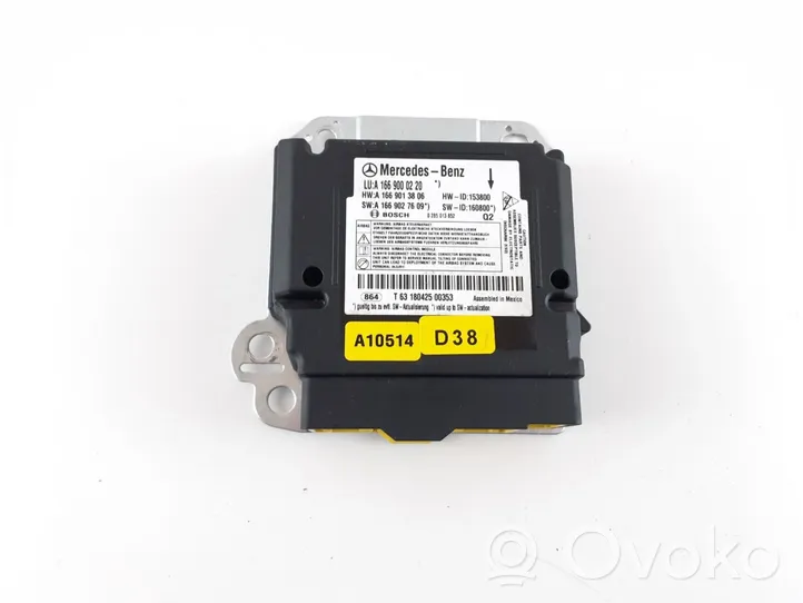 Mercedes-Benz GLE (W166 - C292) Airbag control unit/module A1669000220