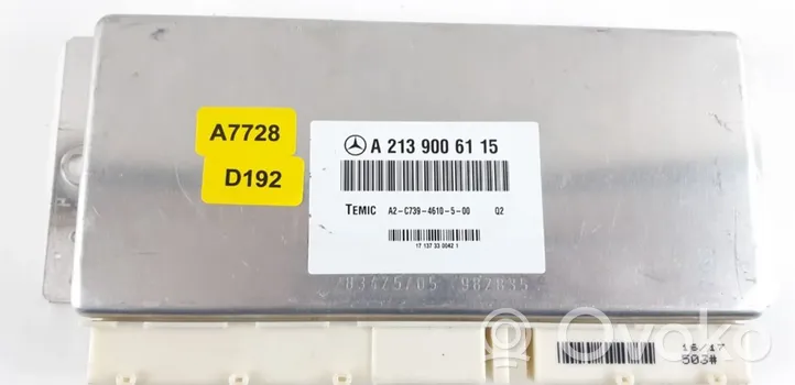 Mercedes-Benz E W213 Jousituksen ohjainlaite/moduuli A2139006115