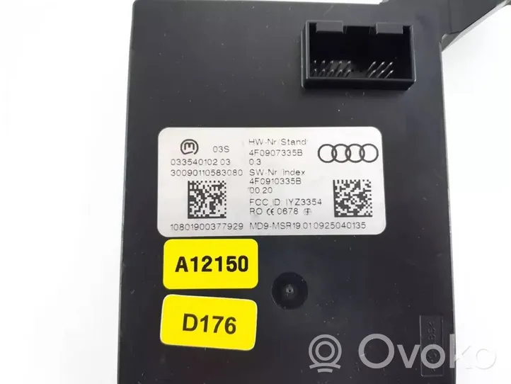 Audi A6 S6 C6 4F Beraktės sistemos KESSY (keyless) valdymo blokas/ modulis 4F0907335B