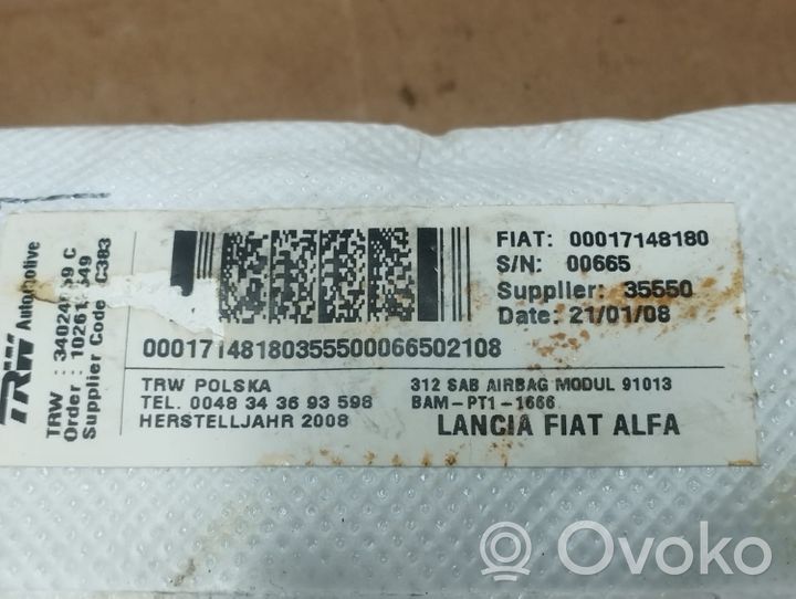 Fiat 500 Poduszka powietrzna Airbag fotela 00017148180