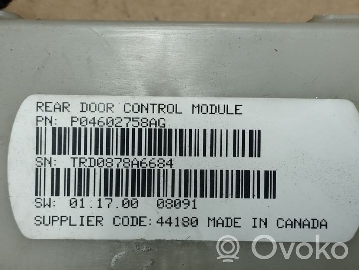 Chrysler Voyager Door control unit/module P04602758AG