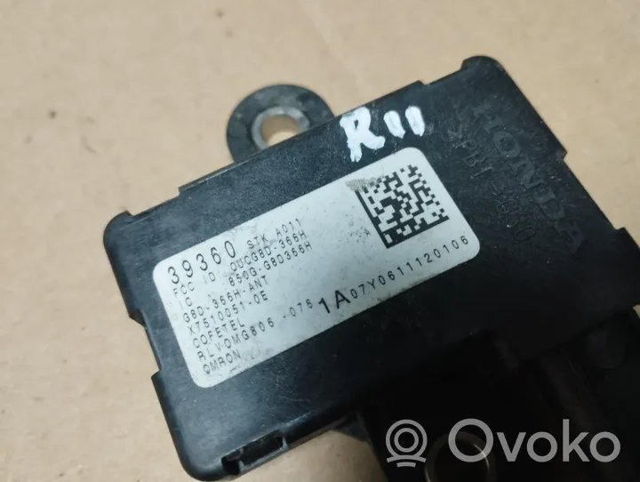 Acura RDX I Sensore di pressione dello pneumatico 39360STKA011