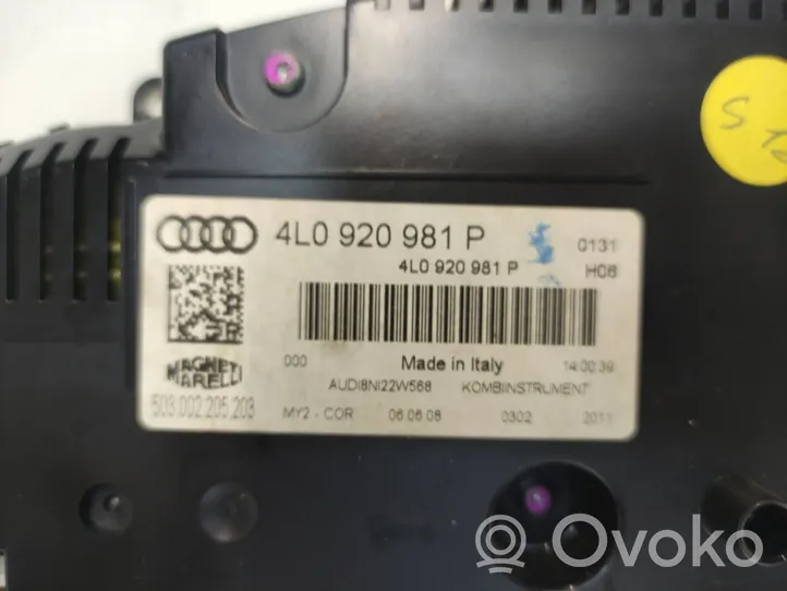 Audi Q7 4L Tachimetro (quadro strumenti) 4L0920981P