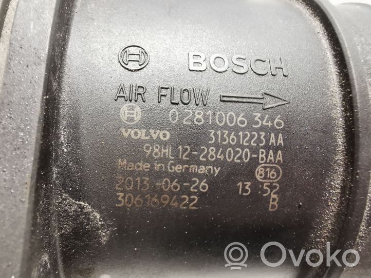 Volvo V60 Mass air flow meter 31361223AA