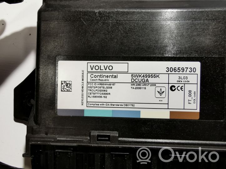 Volvo V60 Moduł / Sterownik systemu uruchamiania bezkluczykowego 30659730