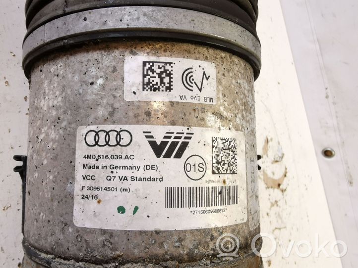 Audi Q7 4M Ammortizzatore anteriore a sospensione pneumatica 4M0616039AC