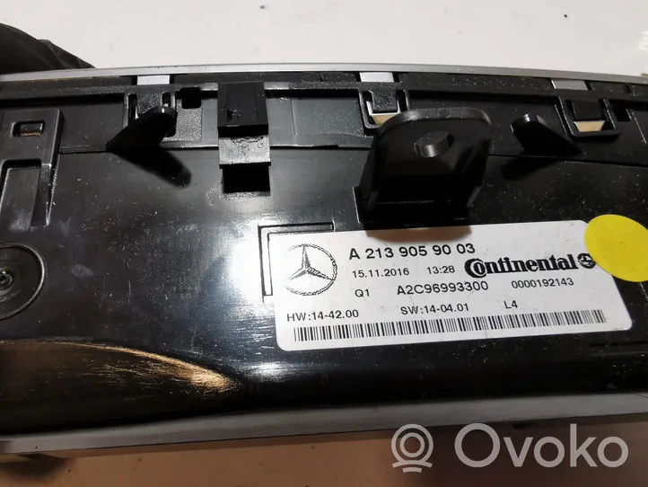 Mercedes-Benz E W213 Ilmastoinnin ohjainlaite A2139059003