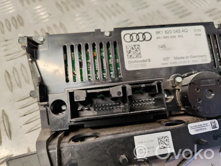 Audi Q5 SQ5 Ilmastoinnin ohjainlaite 8K1820043AQ