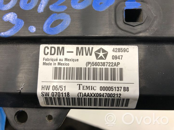 Chrysler 300 - 300C Centralina/modulo portiere P56038722AP